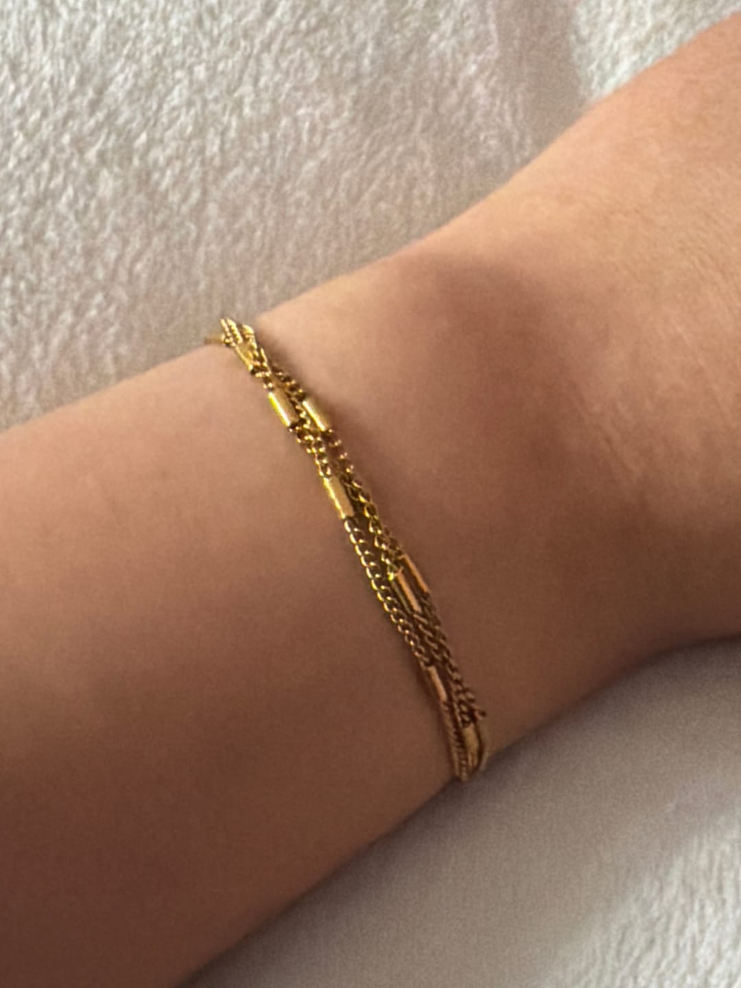 Customer photo review of Sabina Triple Layered Bracelet