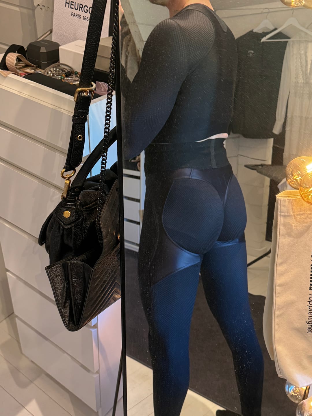 Customer photo review of Leggings Extra Sex-Push Up Corsage Black Skin