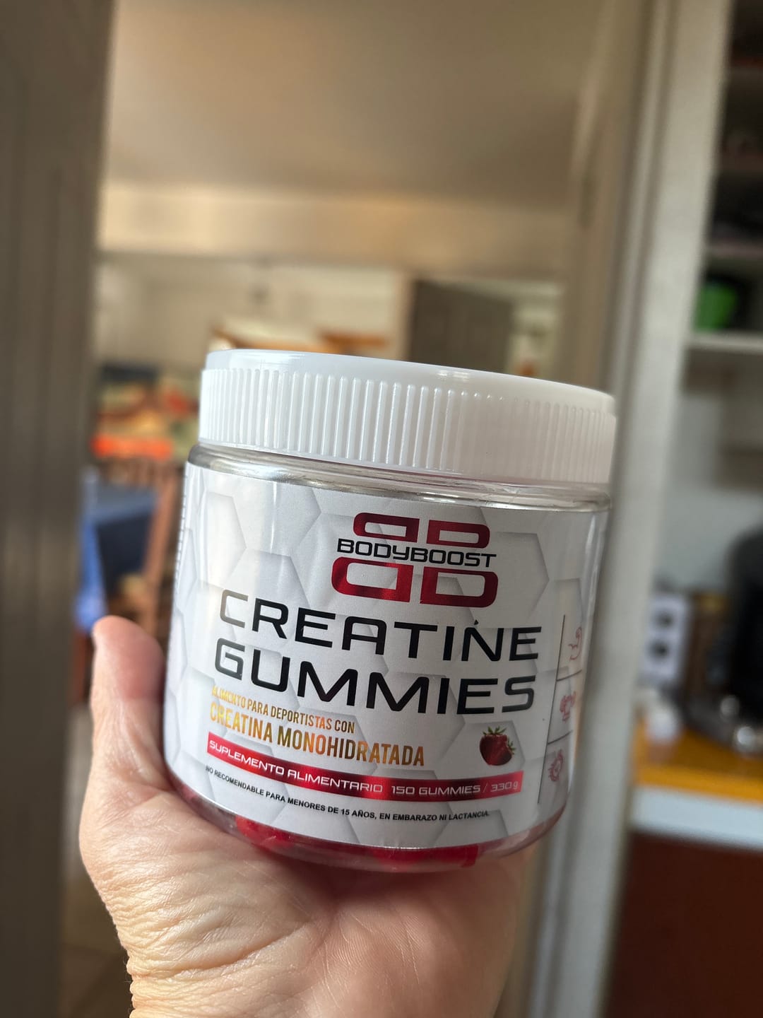 Customer photo review of Gomitas de Creatina