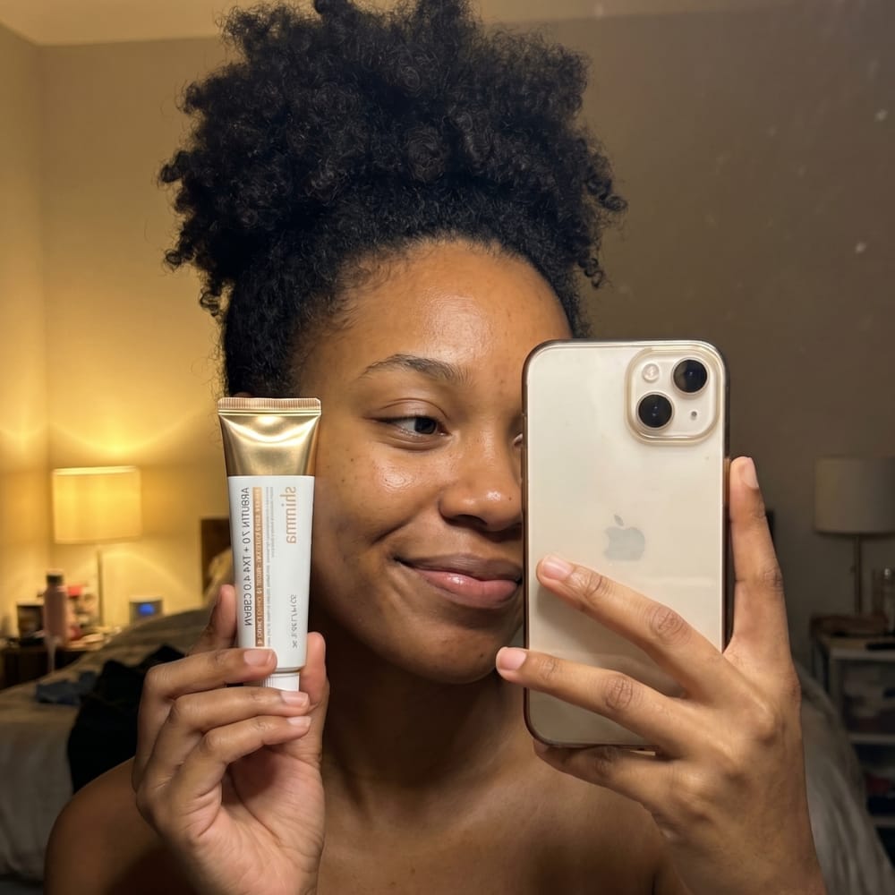 Customer photo review of Shimma™ Arbutin 7% + Txa Acid 4% Cream