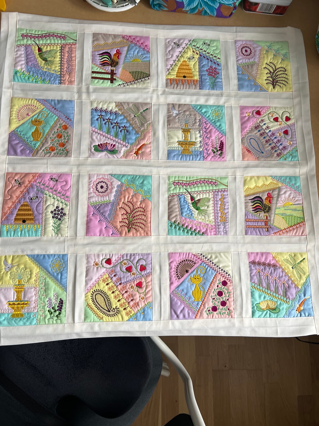 Customer photo review of Plain 14 Piece Cotton Fat Quarter Bundle - Big Pack