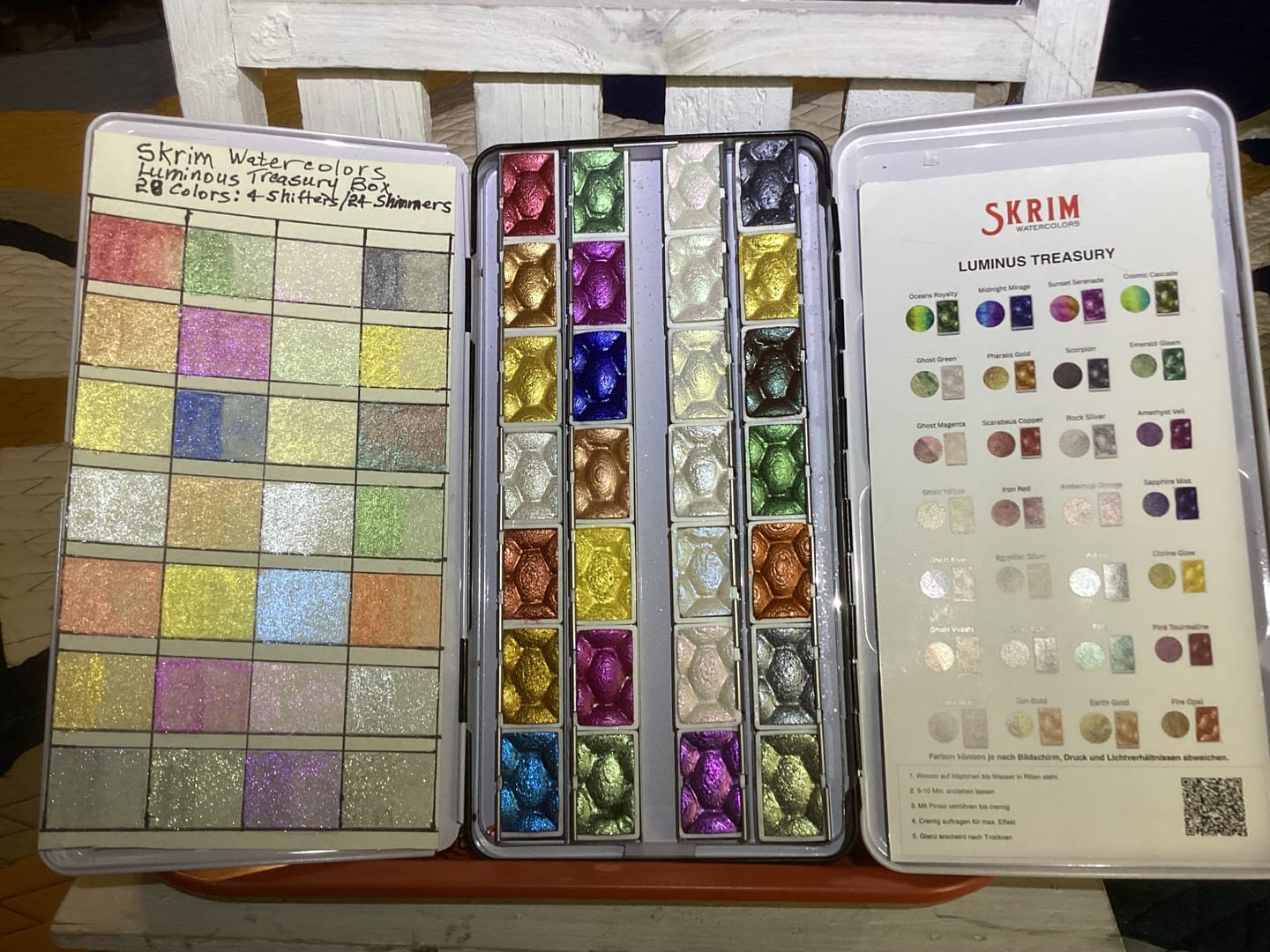 Customer photo review of The Luminous Treasury Box - 28 COLORS BUNDLE- (4 COLOR SHIFTERS, 24 SHIMMER COLORS)
