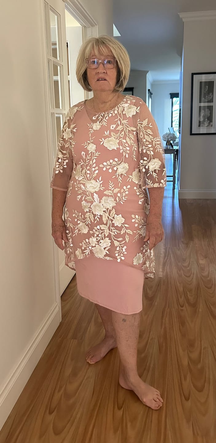 Customer photo review of Xyla Blush Blossom 2 Piece Set