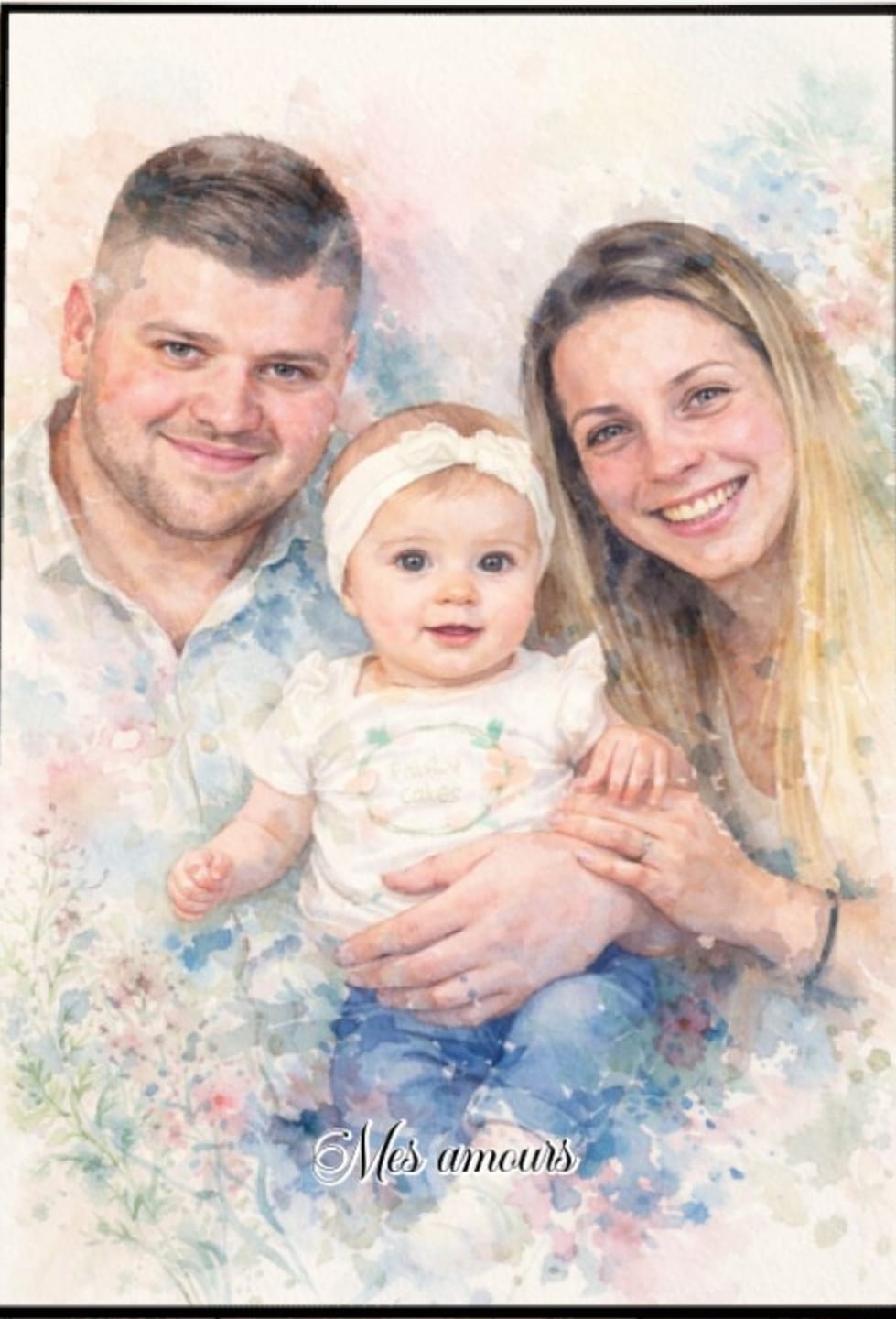 Customer photo review of Aquarelle - Poster personnalisé