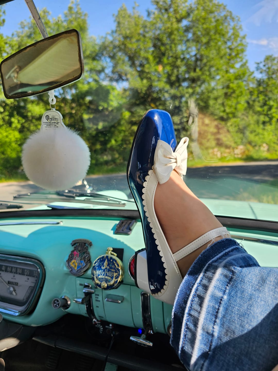 Customer photo review of Chaussures Vintage des Années 60 Marine
