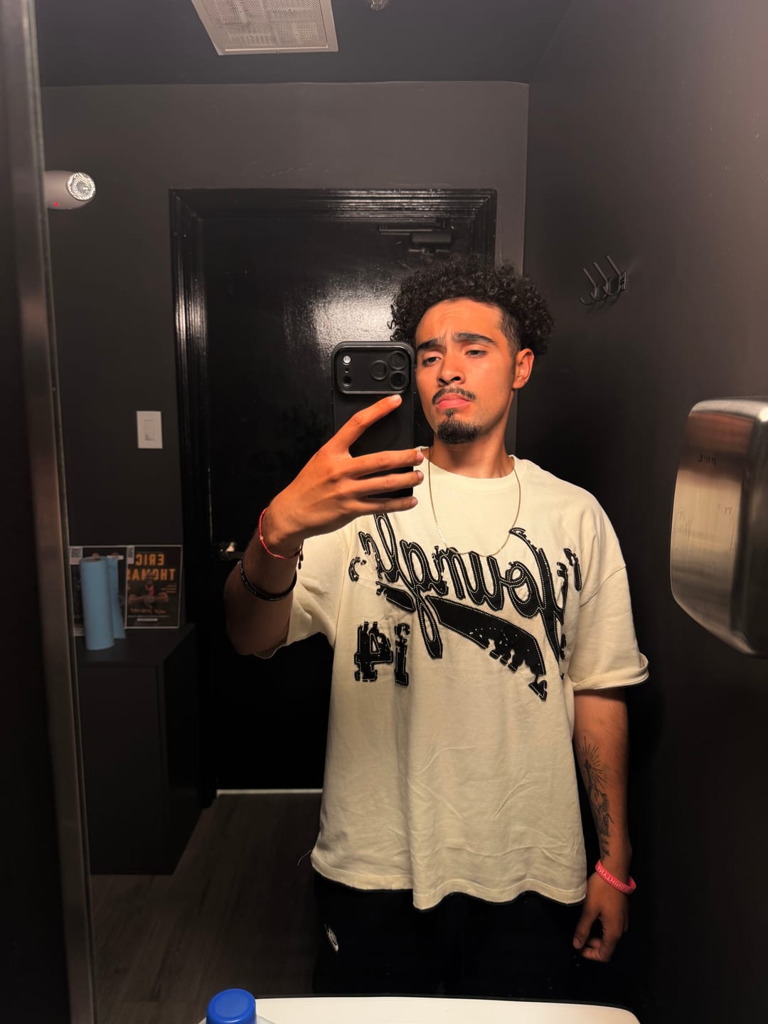 Customer photo review of 4182 - Distressed Script Tees