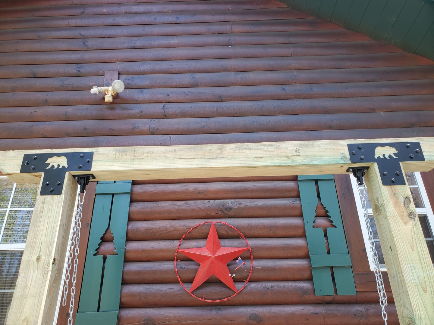 Customer photo review of Standard 6" T Bracket With Design Options