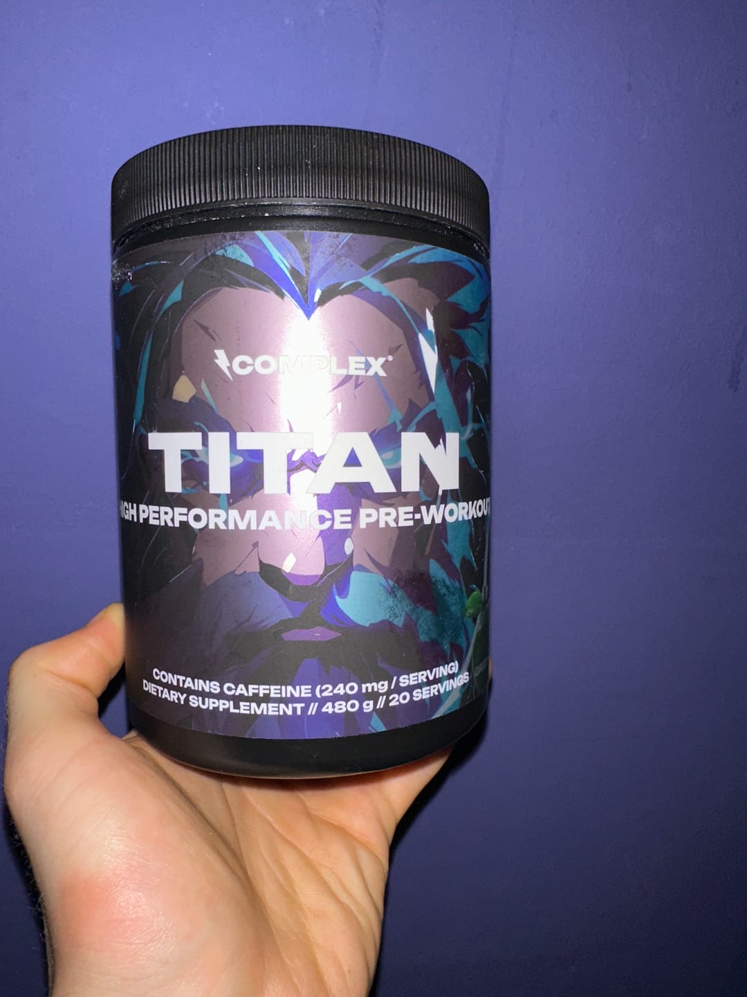 Customer photo review of Titan Pre-workout