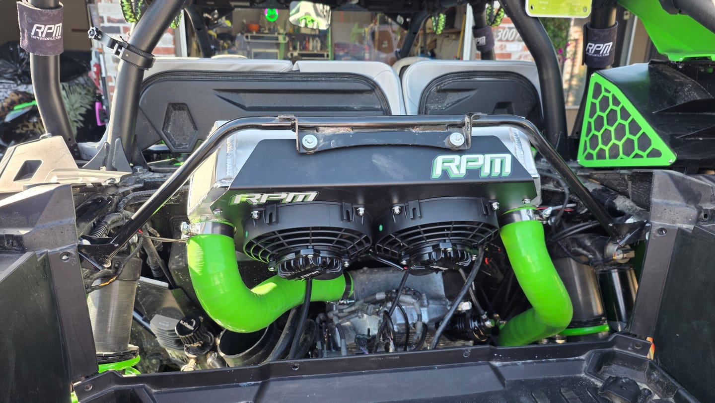 Customer photo review of RPM Kawasaki H2 Stage 3 XL Intercooler With Brushless Fans & Sealed Shroud