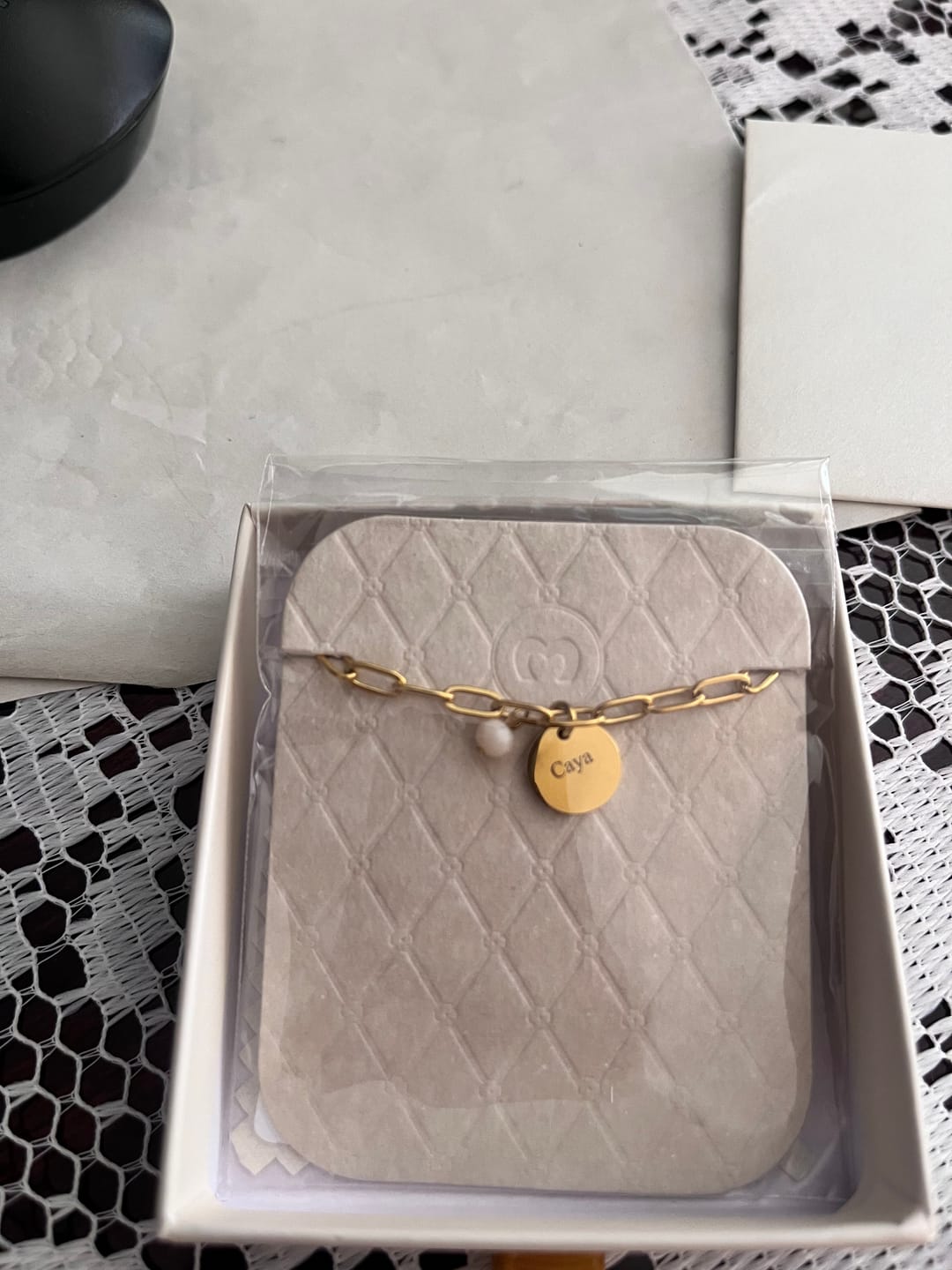 Customer photo review of Pulsera Alianza - Personalizado
