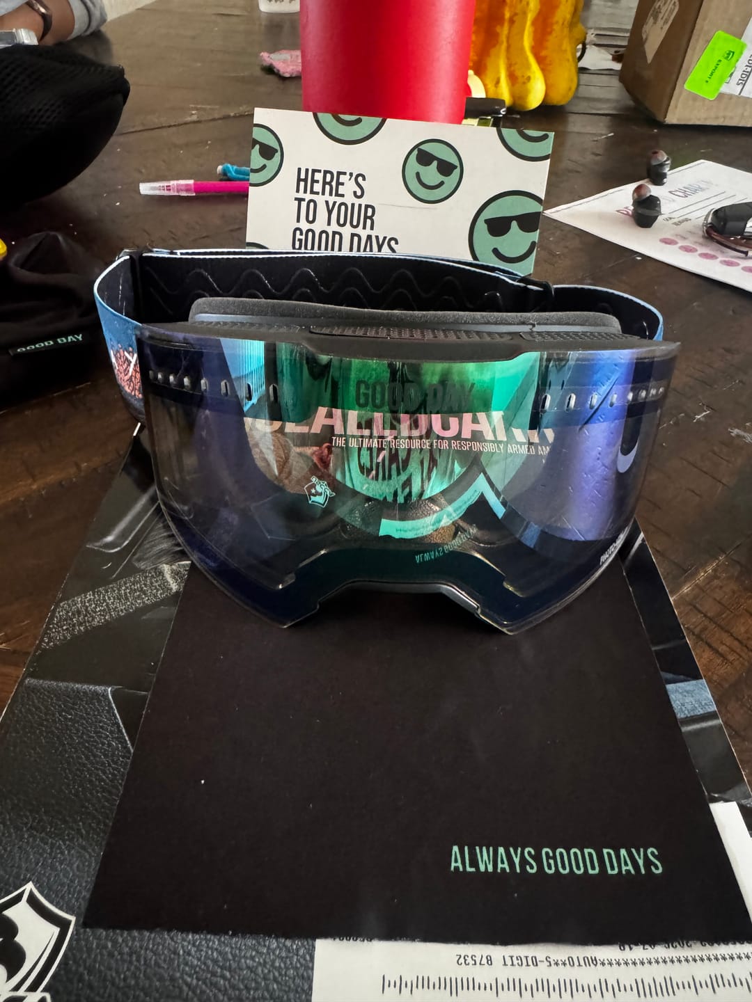 Customer photo review of The Valorie Snow Goggle - Photochromic Green Lens