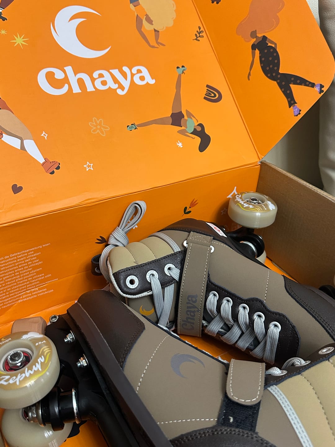 Customer photo review of Chaya Jump Brownie Roller Skate