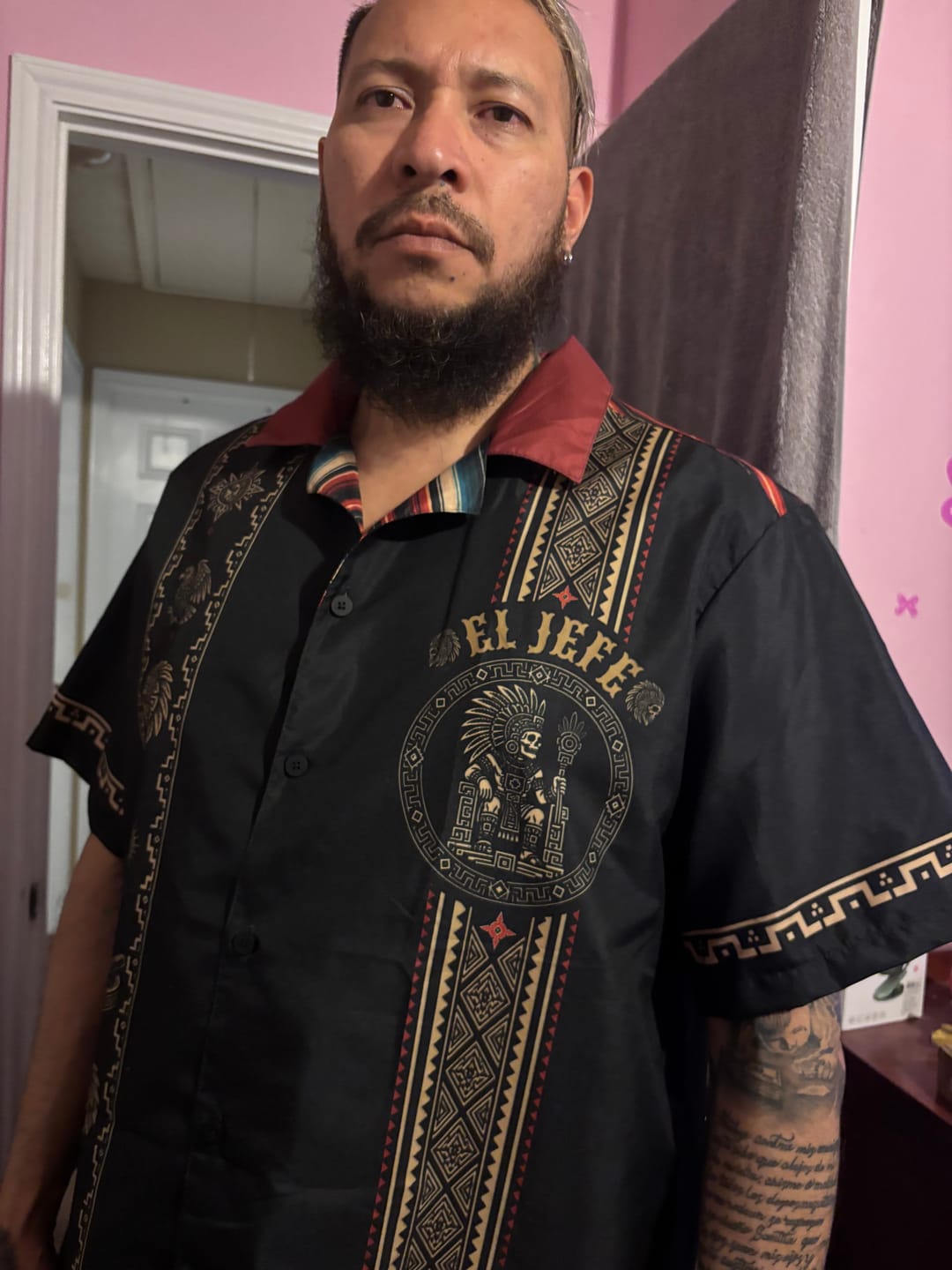 Customer photo review of El Jefe Azteca Guayabera