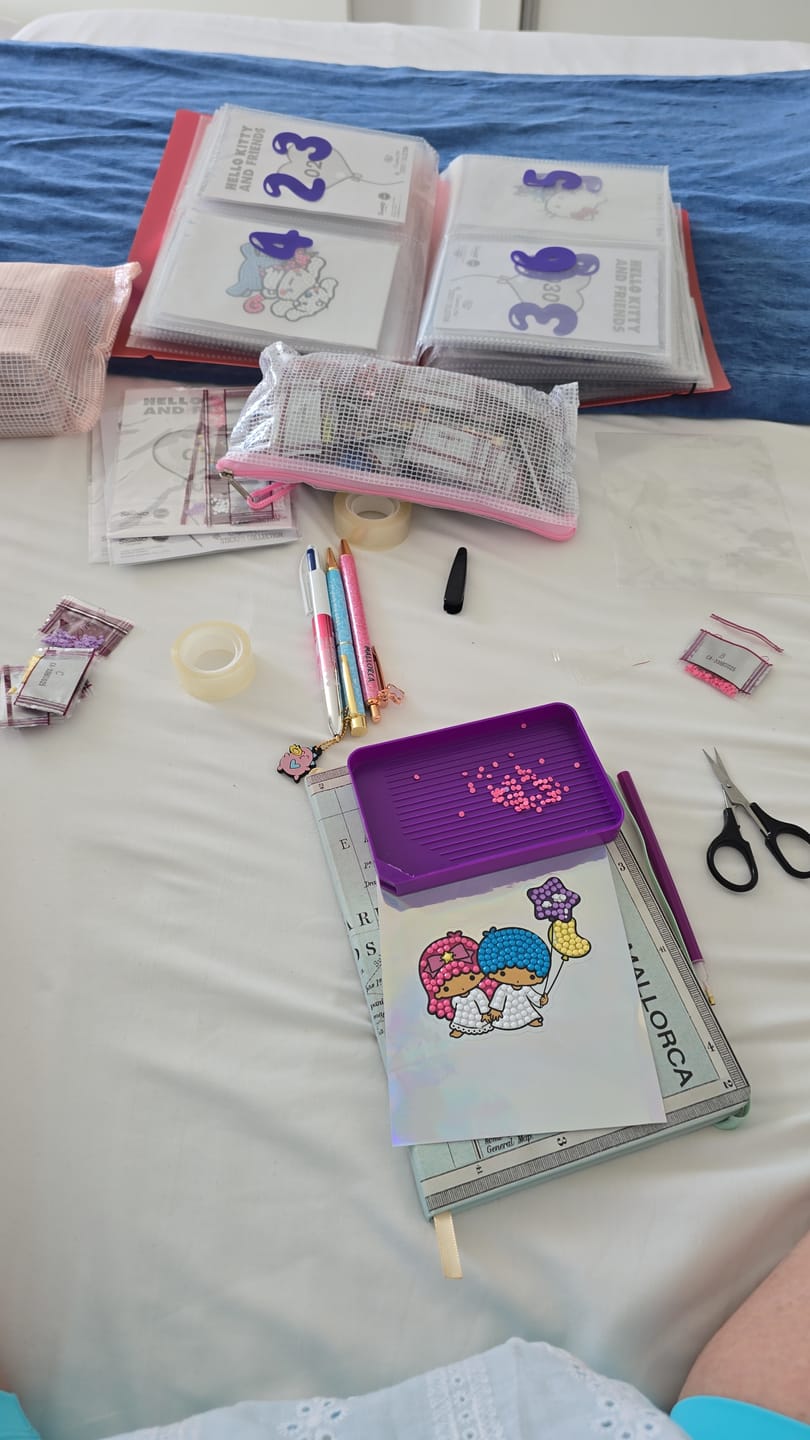 Customer photo review of Hello Kitty And Friends Crystal Art Sticker Pack