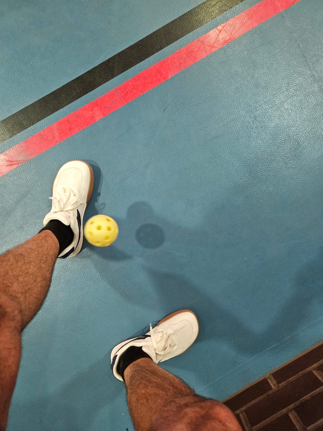Customer photo review of Heather - Wide Toe Sneakers