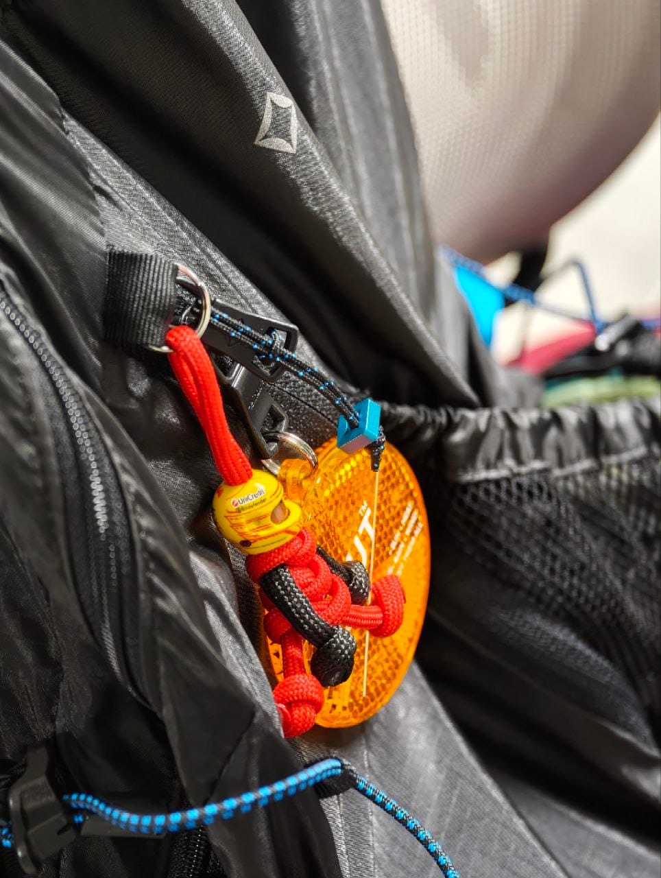 Customer photo review of Limited Edition Lewis Racing Paracord Buddy Keychain