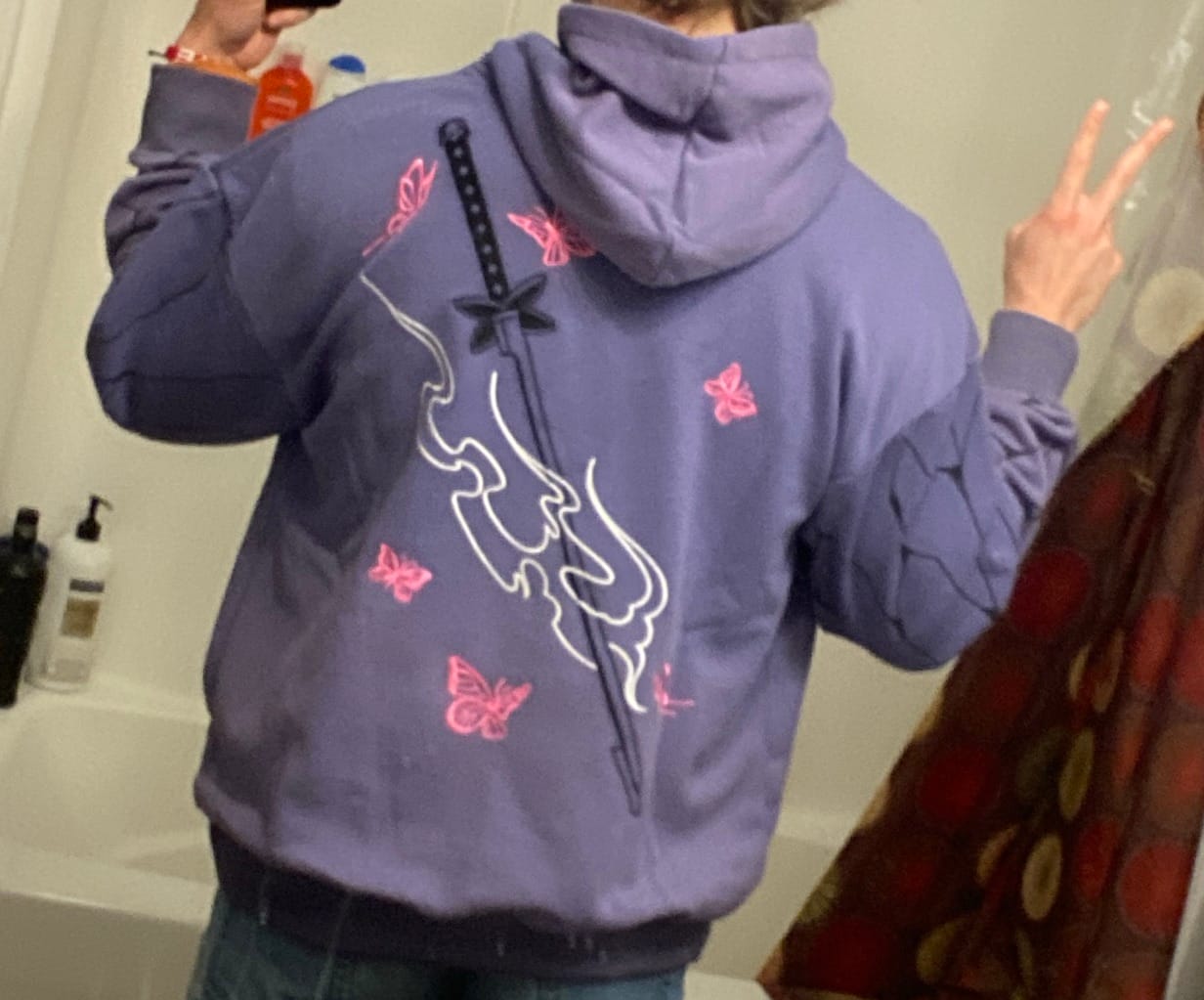 Customer photo review of Butterfly Hoodie