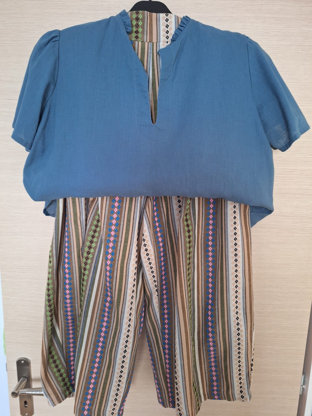 Customer photo review of Pantalon Briac - Jacquard Ethnique chic