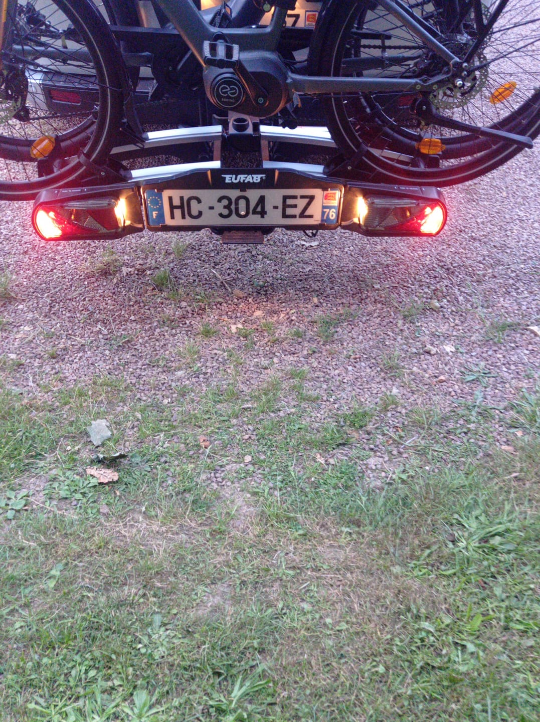 Customer photo review of Plaque auto plexiglass homologuée