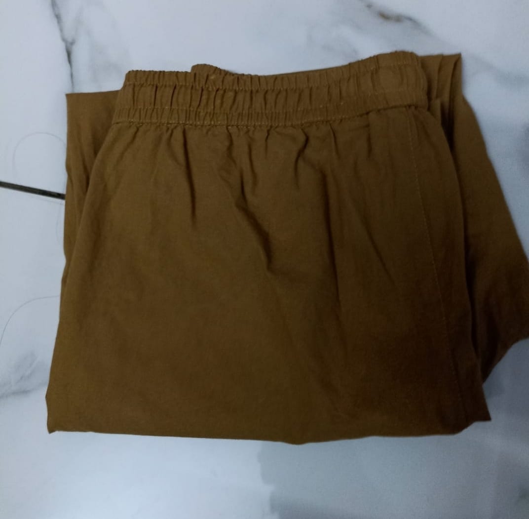 Customer photo review of Men Coffee Brown Cotton Pant