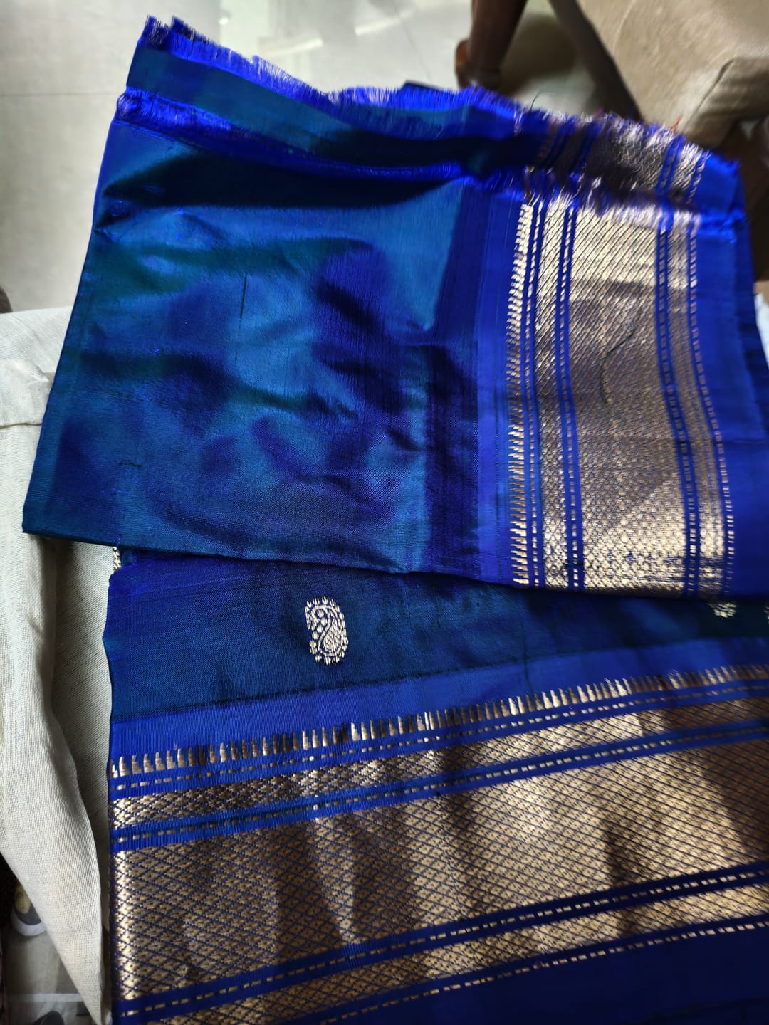 Customer photo review of Saree Fall & Beading