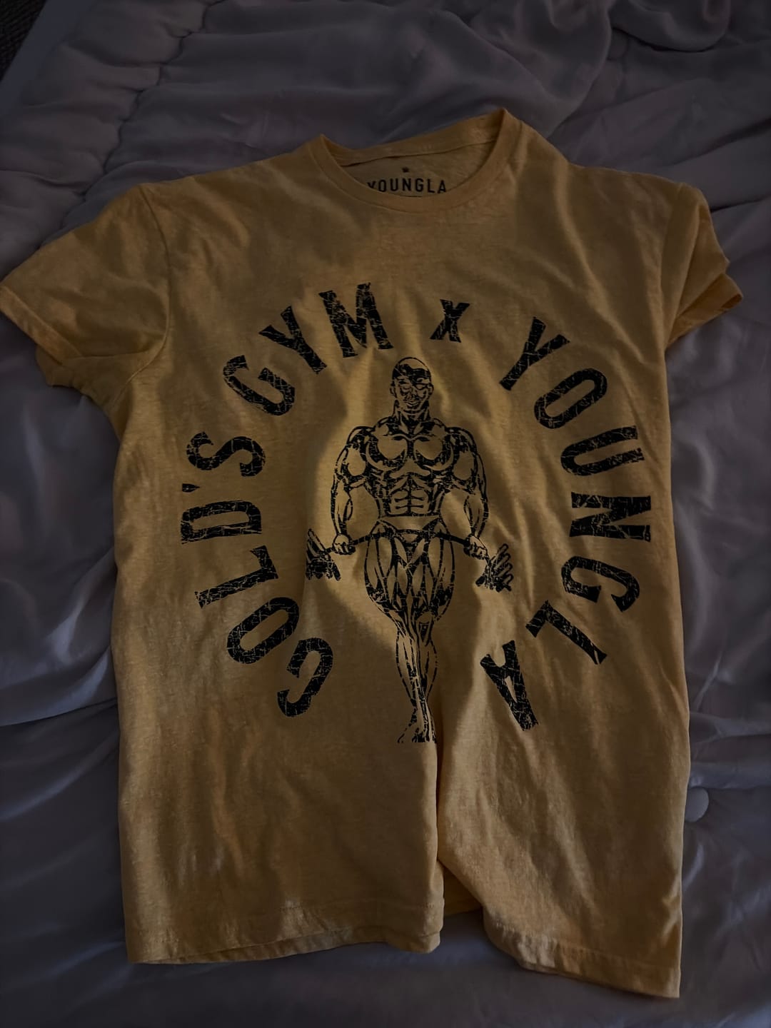 Customer photo review of 4206 - Gold's Gym Heather Tees