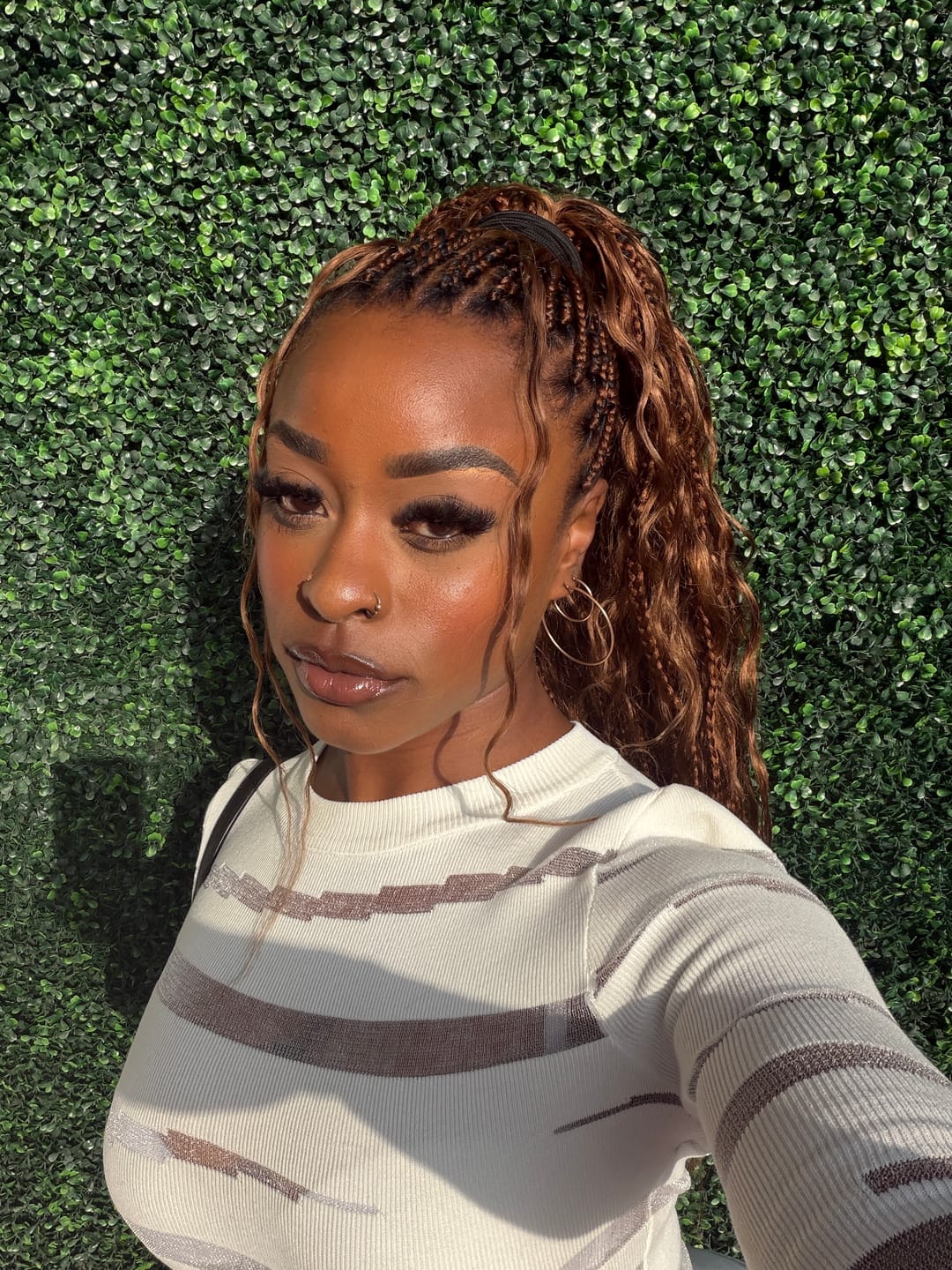 Customer photo review of #30 Light Brown Loose Deep Wave Human Crochet Hair For Miracle Knot Braids