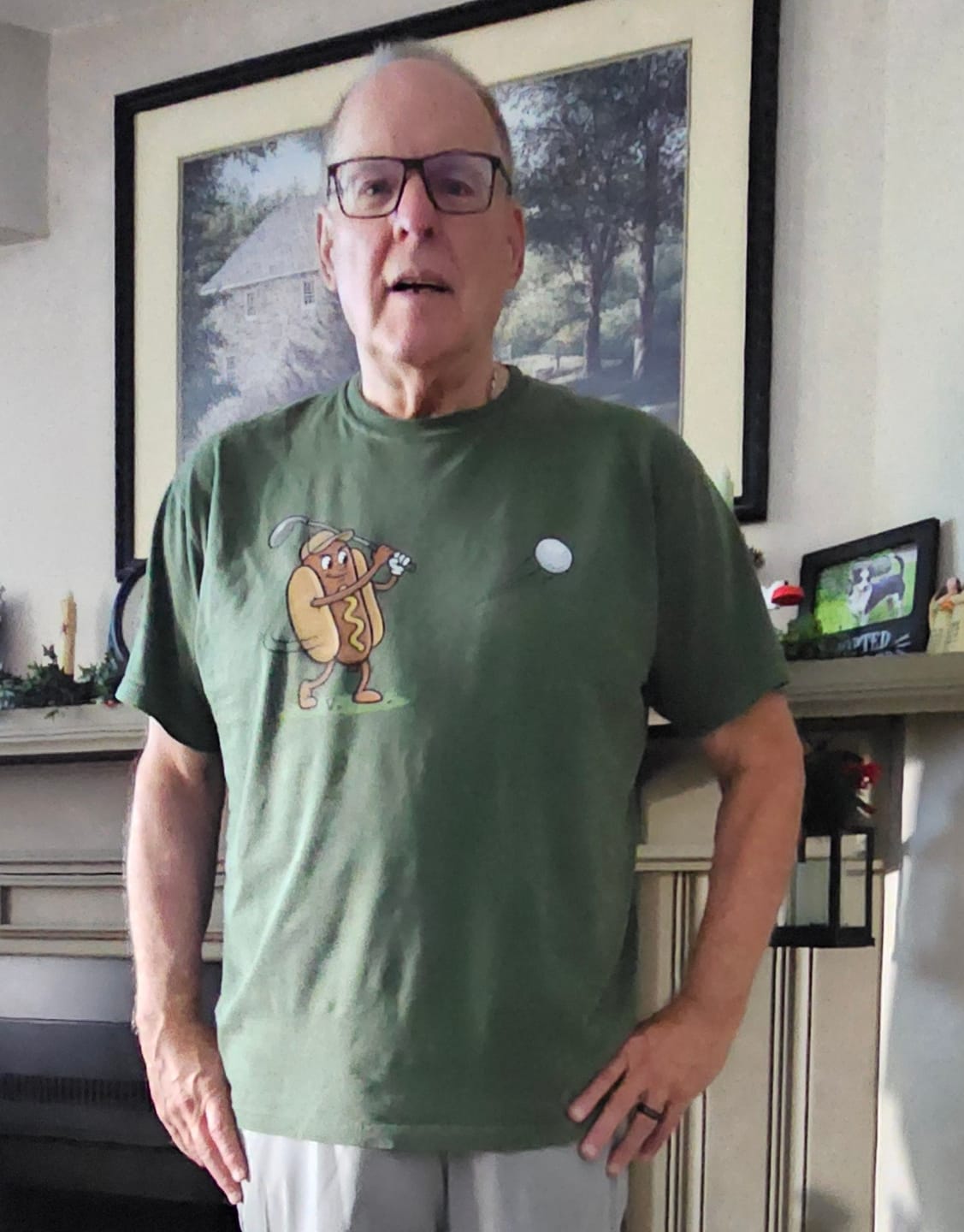 Customer photo review of Dog Drive — Premium Tee