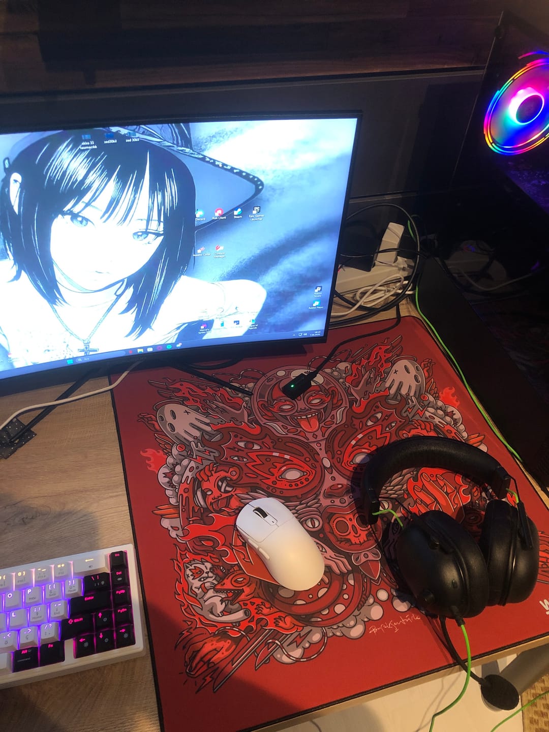 Customer photo review of Wraith Spirit of Aim Pro Mousepad