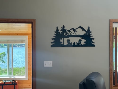 Customer photo review of Lake View - Metal Wall Art