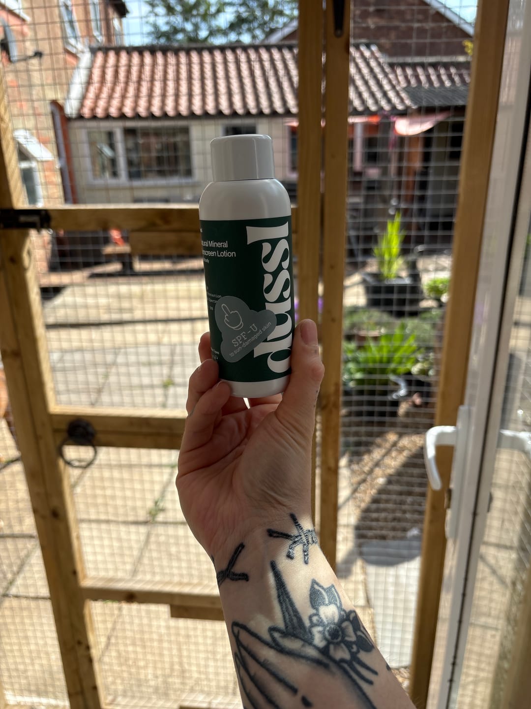 Customer photo review of Natural Mineral Sunscreen Lotion