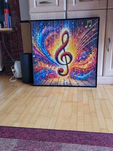 Customer photo review of 5D Diamond Painting – Klangfeuer
