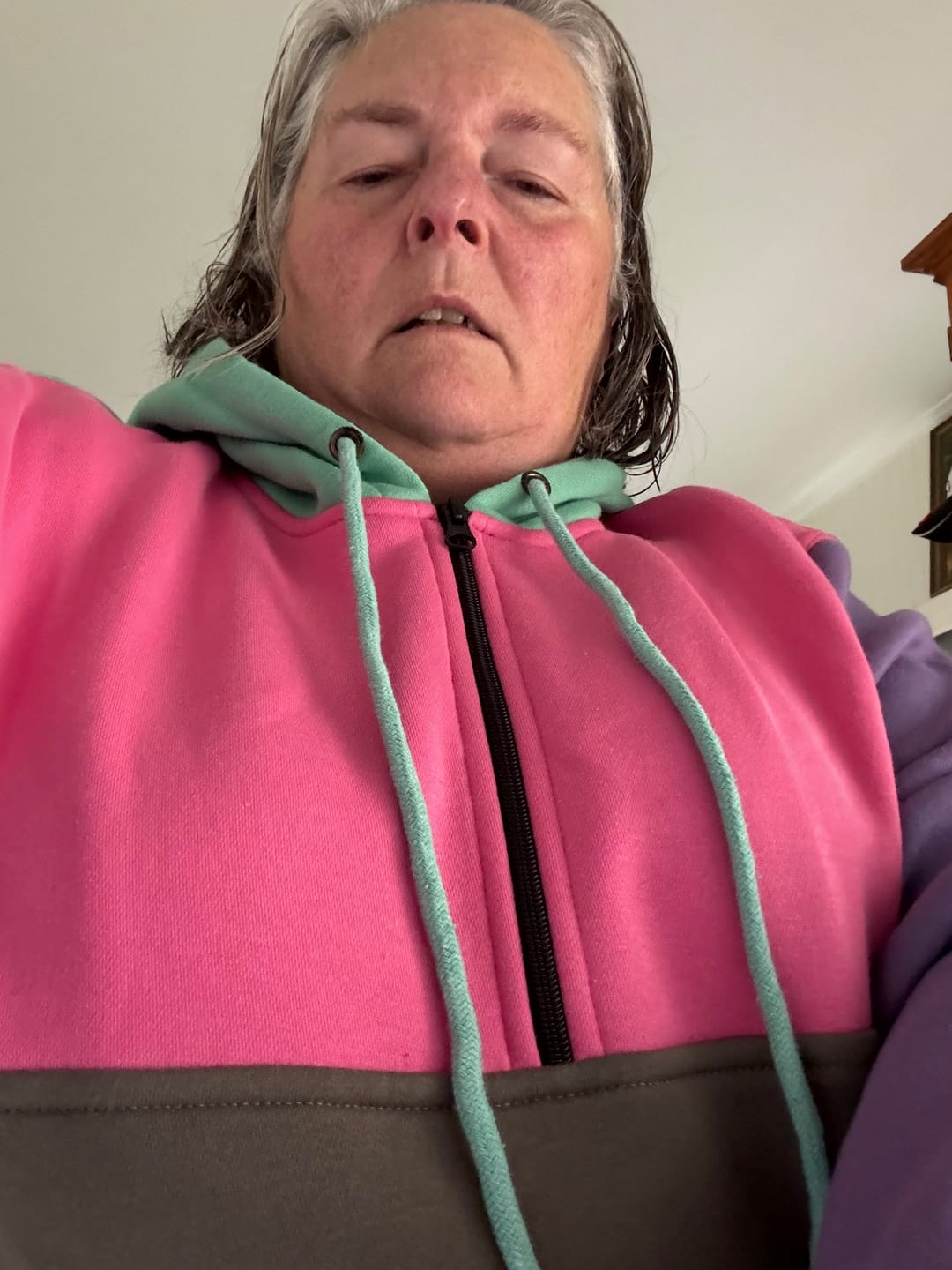 Customer photo review of Pastels | Half Zip Long Tail Hoody