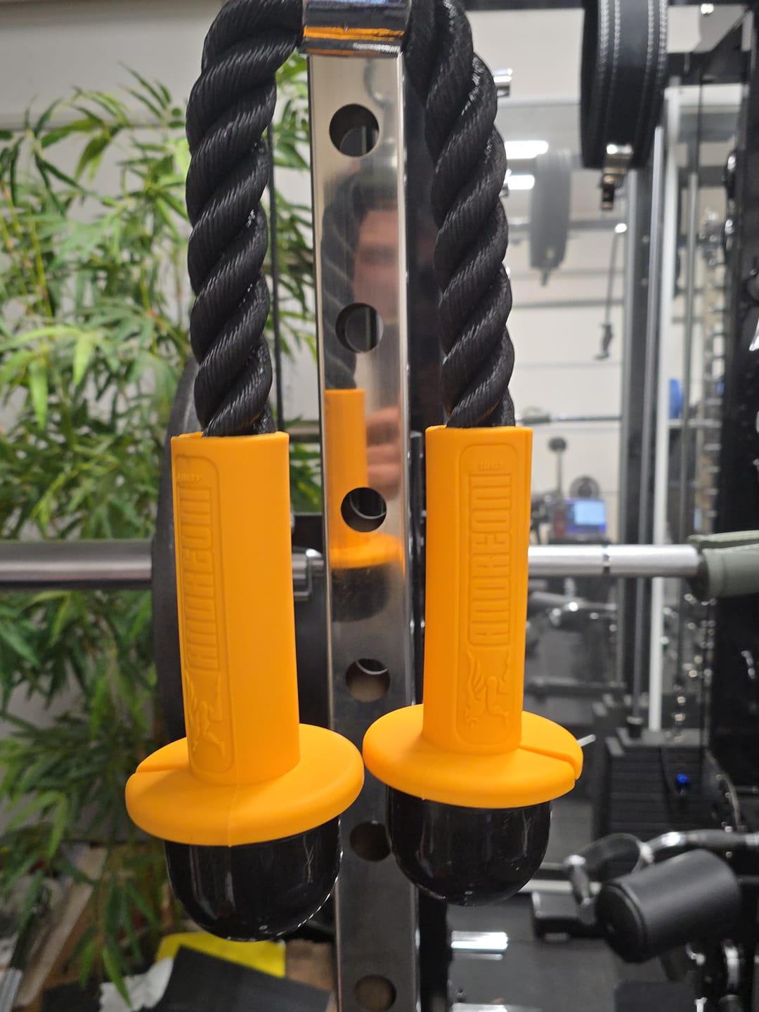 Customer photo review of ANDREONI ULTRA SOFT SILICONE GRIPS FOR ROPE ATTACHMENTS -  Added comfort and performance during rope-based exercises.