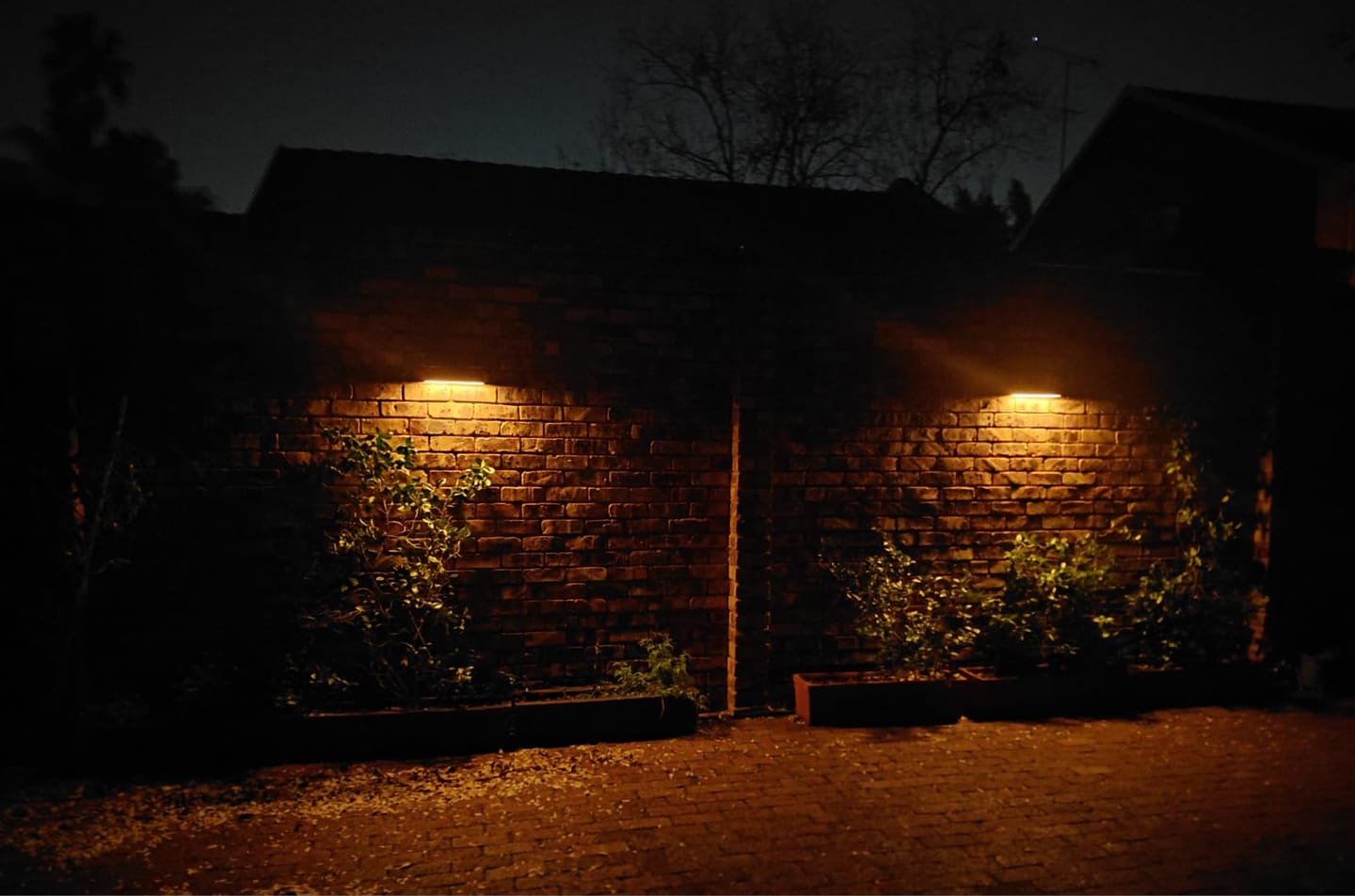 Customer photo review of Solar Wall Light with Motion Sensor