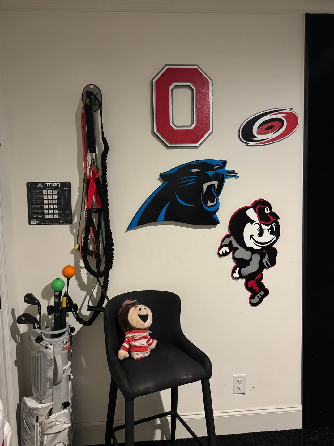 Customer photo review of Ohio State "Brutus" Mascot 3D Vintage Metal Wall Art