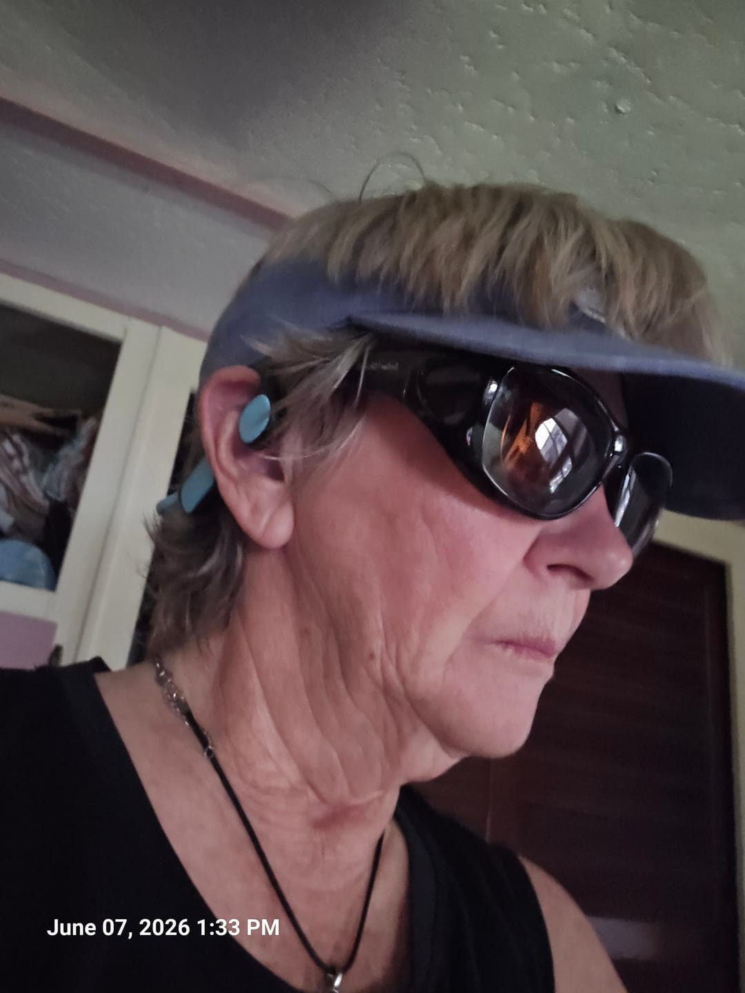 Customer photo review of iClever Kid's Bluetooth Air Conduction Headphones OWS01
