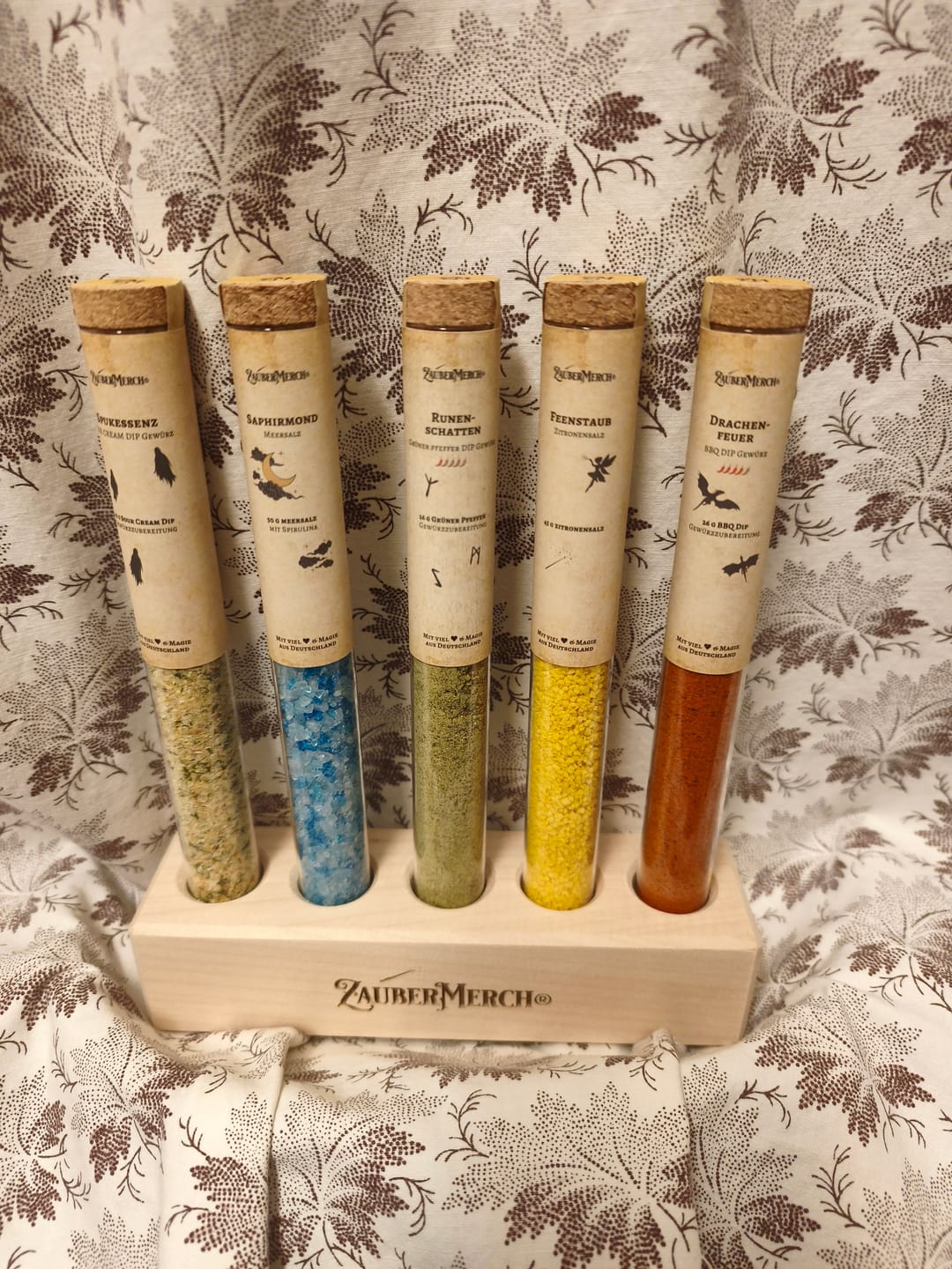 Customer photo review of Alchemisten-Set - 5er Gewürz- und Dipset im Reagenzglas