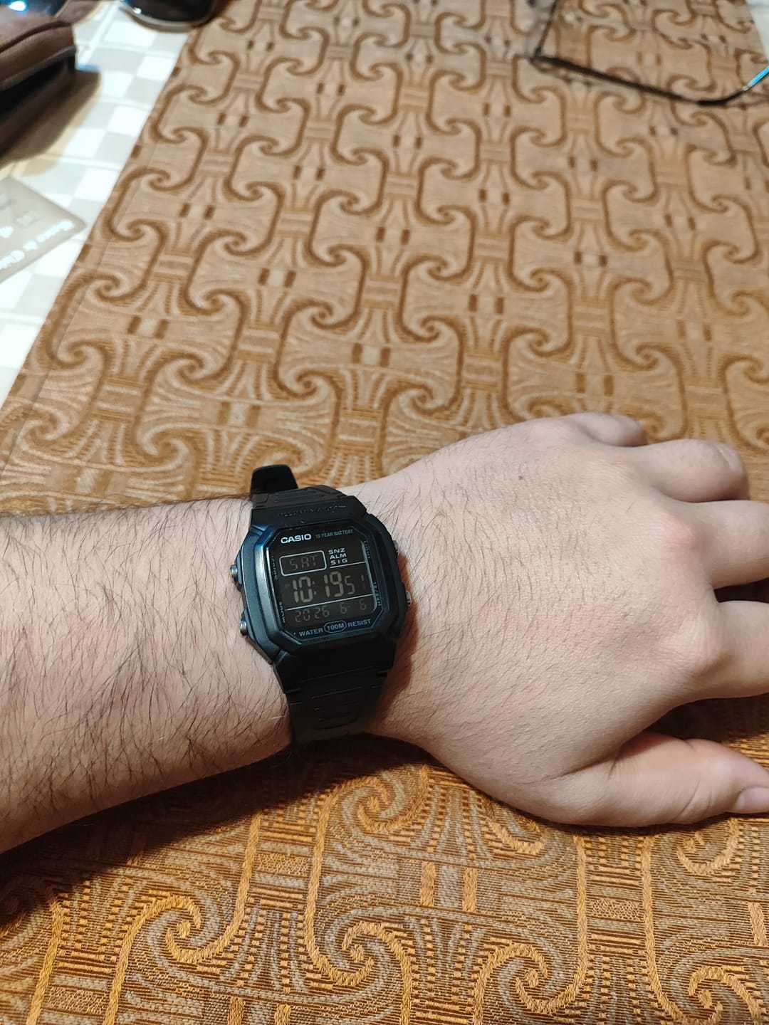 Customer photo review of Reloj Casio Vintage W-800H-1B Negro Pantalla Negativa