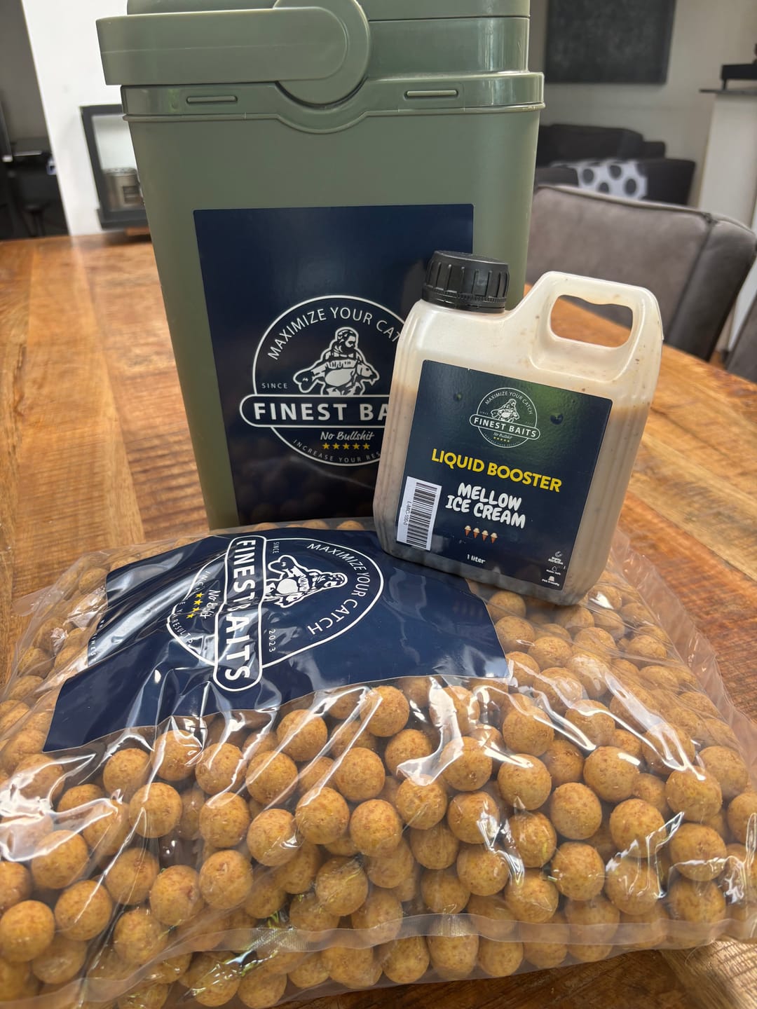 Customer photo review of Mellow Ice Cream Boilies (5kg)