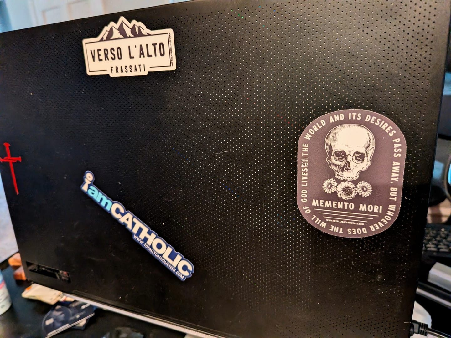 Customer photo review of Memento Mori Sticker