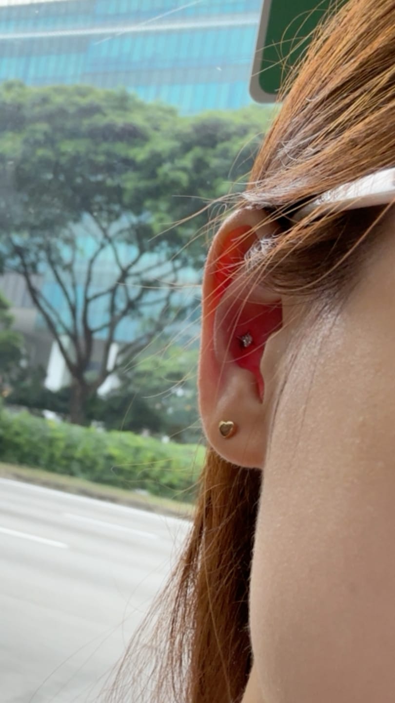 Customer photo review of Gentle Piercing