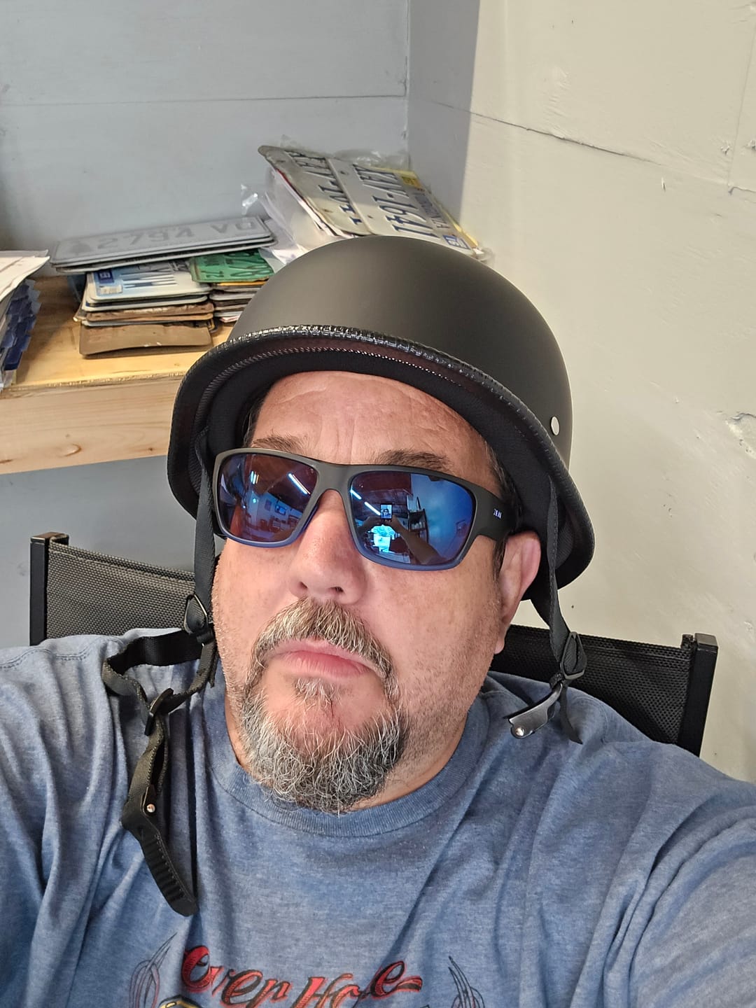 Customer photo review of Lightweight Mayan DOT Germanator Helmet / Matte Black