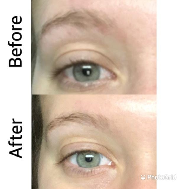 Customer photo review of Máscara de Crecimiento de Pestañas - Mejor que las Postizas