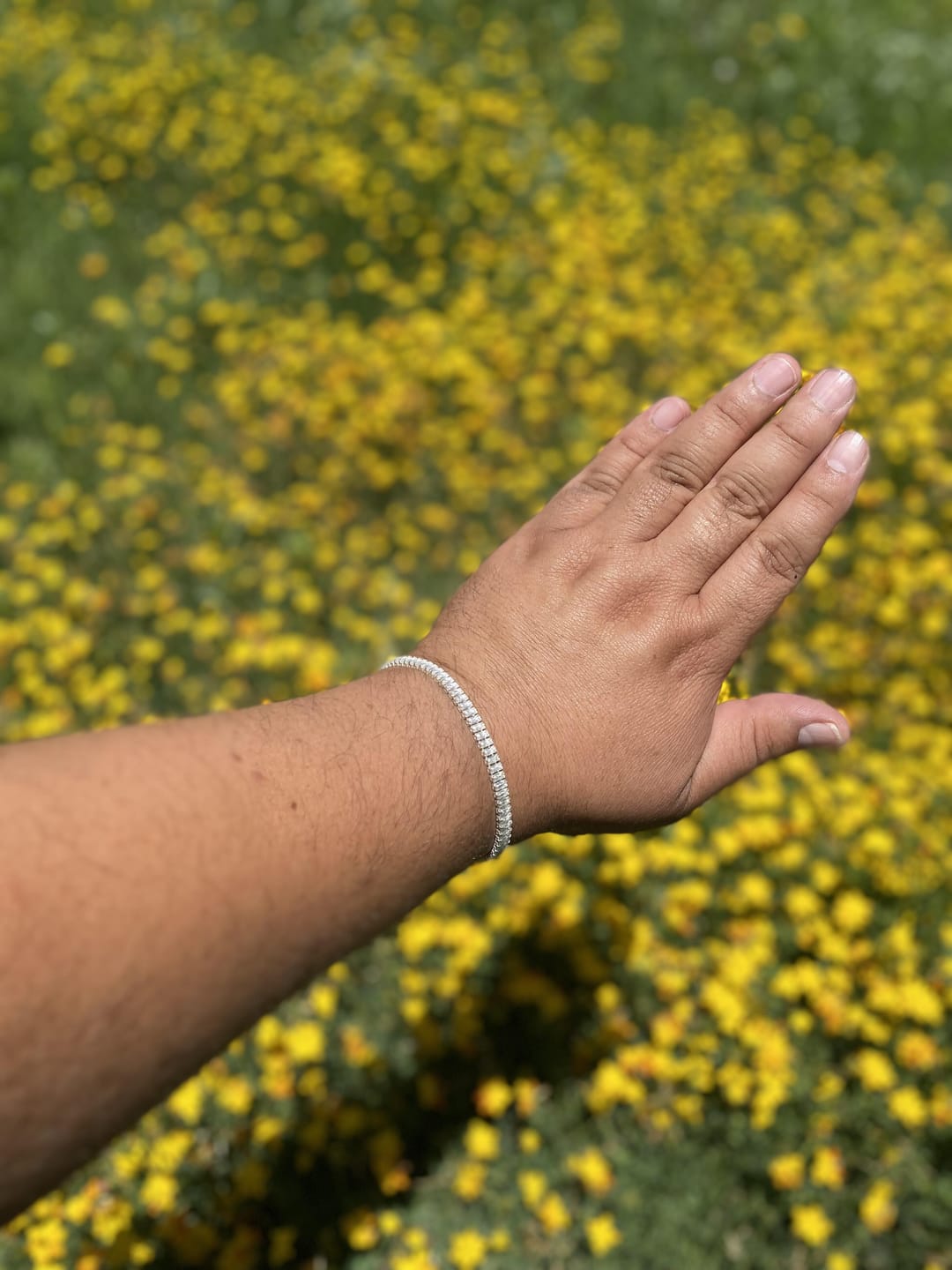Customer photo review of Pulsera Tennis Rectangular 4MM
