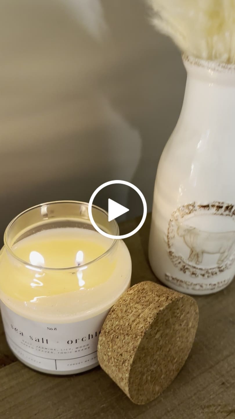 Customer video review of Sea Salt + Orchid 22 oz Glass Candle