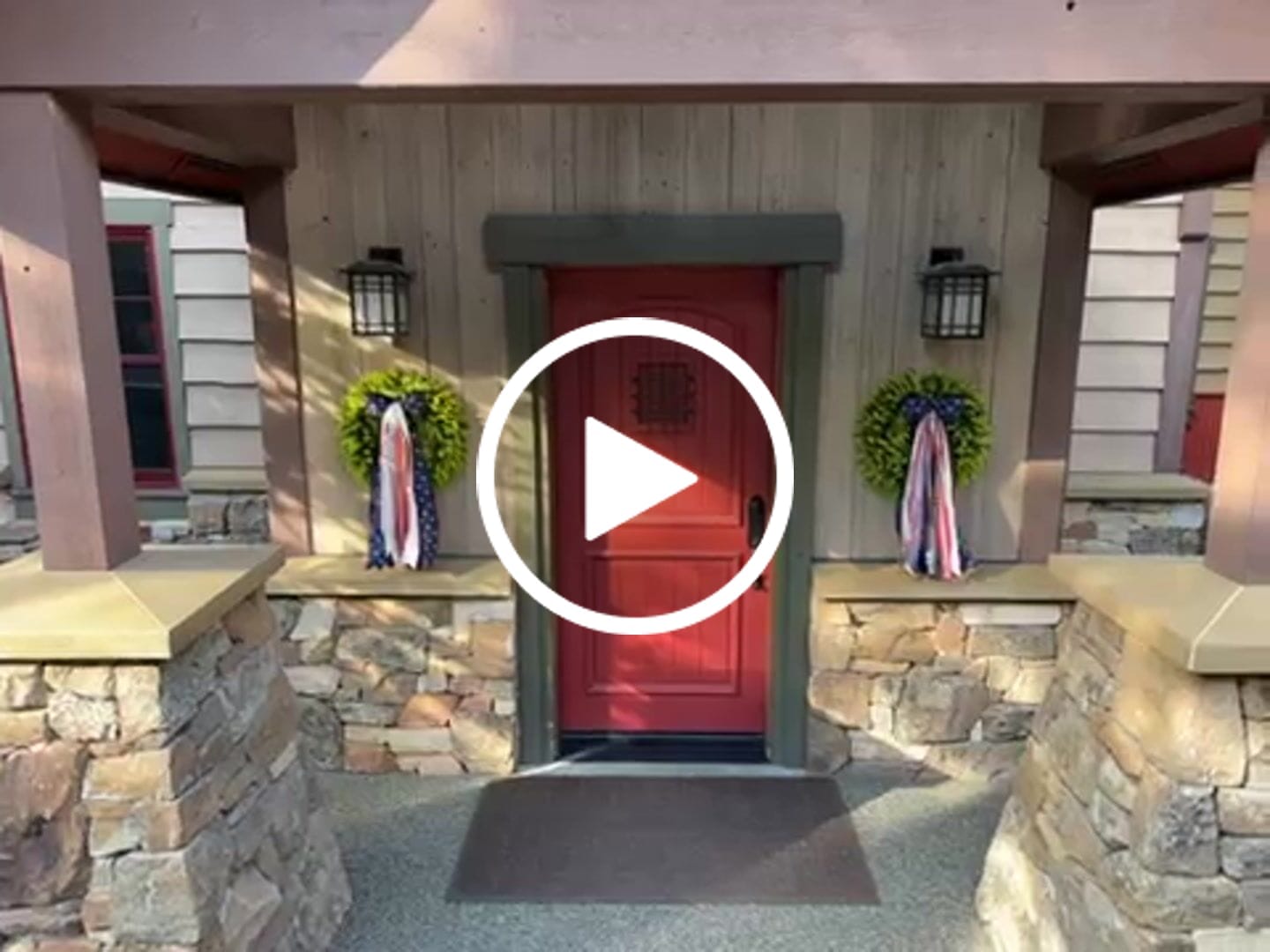 Customer video review of Old Glory Wreath Ribbon