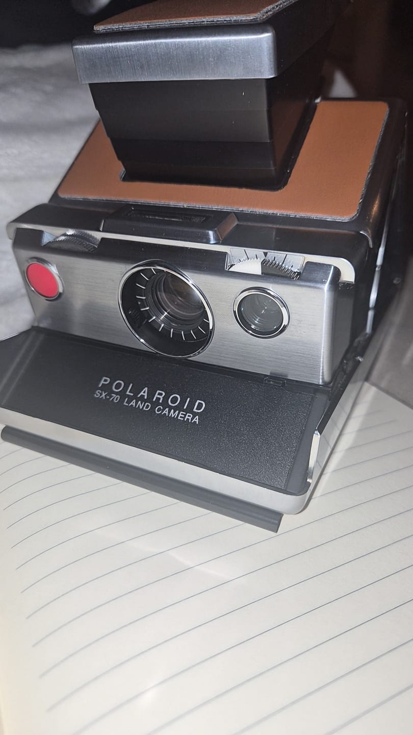 Customer photo review of Polaroid SX-70 Original Chrome Instant Camera