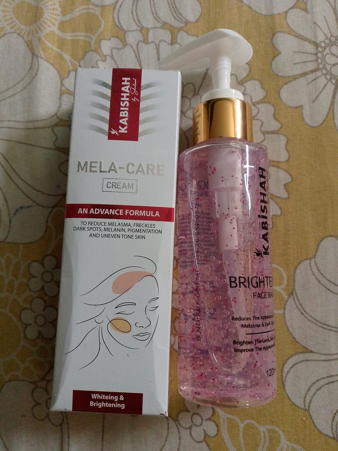 Customer photo review of Pigmentation Bundle: Face Wash & Melasma Cream Duo