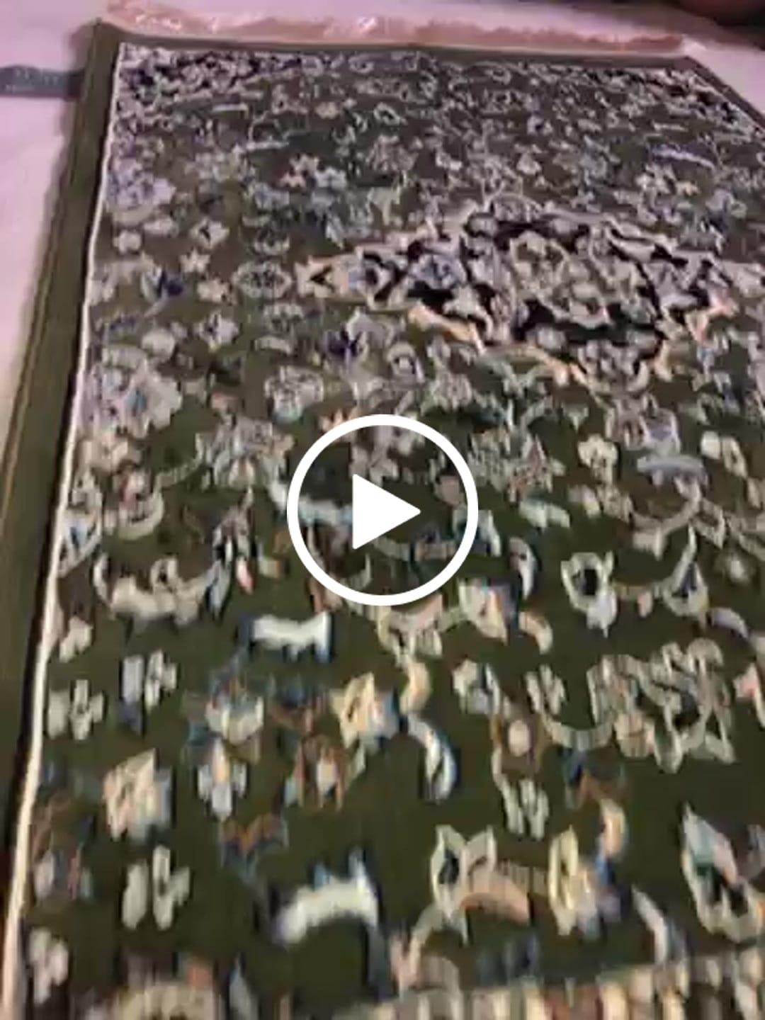 Customer video review of Masjid-e-Nabawi Mosque Padded Prayer Mat